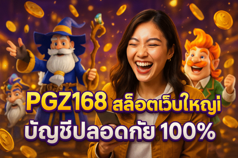 PGZ168 สล็อตเว็บใหญ่ บัญชีปลอดภัย 100%