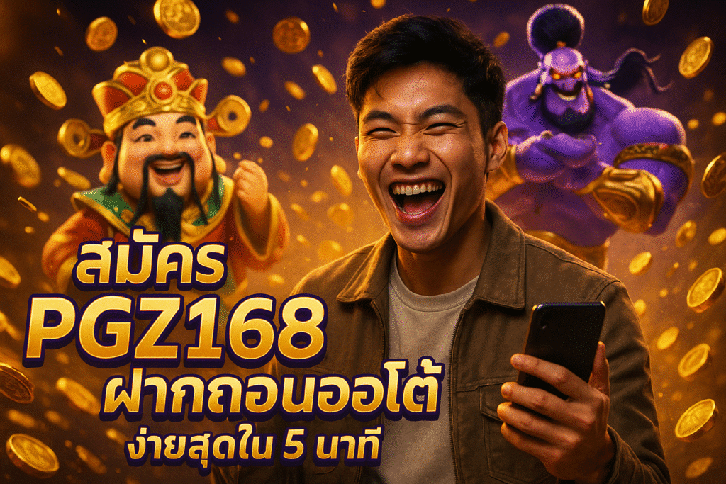 สมัคร PGZ168 & ฝากถอนออโต้ ง่ายสุดใน 5 นาที