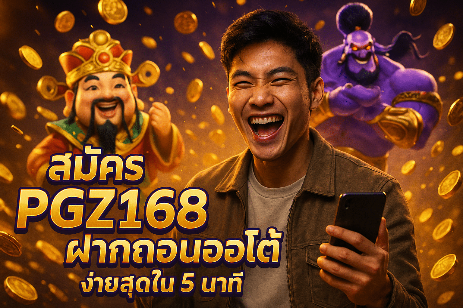 สมัคร PGZ168 & ฝากถอนออโต้ ง่ายสุดใน 5 นาที